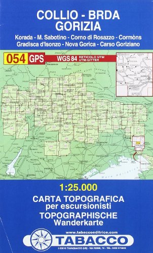 9788883150913: Collio-Brda-Gorizia 1:25.000 (Carte topografiche per escursionisti)