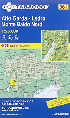 9788883151057: Alto Garda / Ledro 061 Monte Baldo North 2015: TAB.061