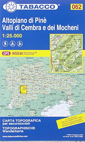 Beispielbild fr Altopiano di Pin 062 Valli di Cembra e dei Mocheni GPS zum Verkauf von Revaluation Books