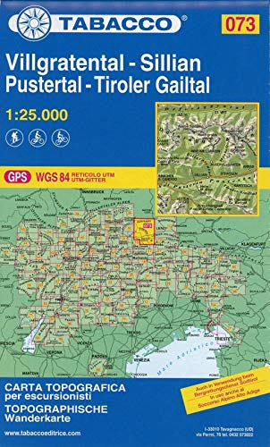 9788883151262: Villgratental, Sillian, Pustertal, Tiroler Gailtal. Carta topografica in scala 1:25.000. Ediz. italiana, francese, inglese e tedesca: 73 (Carte topografiche per escursionisti)
