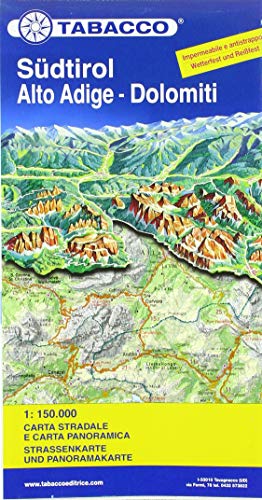 Beispielbild fr Strassenkarte Sdtirol / Alto Adige - Dolomiti 1:150 000 zum Verkauf von Revaluation Books