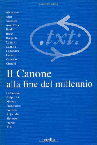 Stock image for Critica del testo III/1, 2000 Il Canone alla fine del millenio for sale by Geoff Blore`s Books