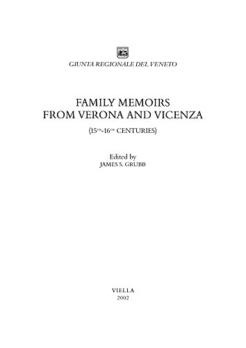 Stock image for Family Memoirs from Verona and Vicenza (15th-16th Centuries) for sale by ISD LLC