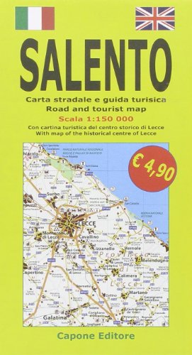 9788883491757: Salento. Carta stradale e guida turistica 1:150.000. Con cartina turistica del centro storico di Lecce. Ediz. italiana e inglese