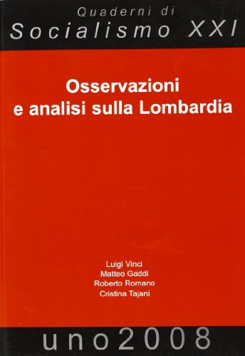 Beispielbild fr Osservazioni e analisi sulla Lombardia zum Verkauf von libreriauniversitaria.it