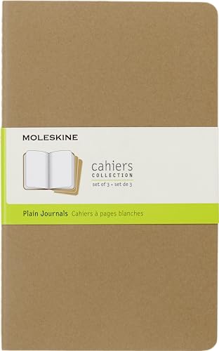 Stock image for Moleskine Plain Cahier L - Kraft Cover (3 Set) for sale by PBShop.store UK