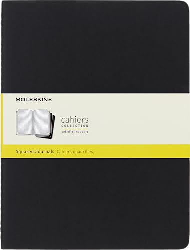 Stock image for Squared Cahier Extra Large, Black, 3 Pack for sale by PBShop.store UK