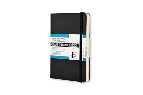 9788883708107: Moleskine City Notebook San Francisco, Carnet de Notes, Carnet en Papier Blanc, Couverture Rigide, Format Pocket 9 x 14 cm, Couleur Noire