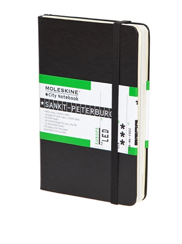9788883709371: Moleskine City Notebook SAINT PETERSBOURG Couverture rigide noire 9 x 14 cm