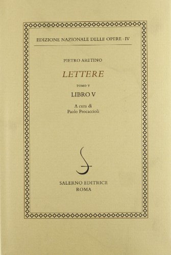 Beispielbild fr Lettere. Libro 5 (Vol. 5) zum Verkauf von Ammareal