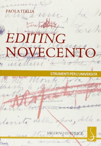 Imagen de archivo de Editing Novecento (Italian) a la venta por Brook Bookstore On Demand