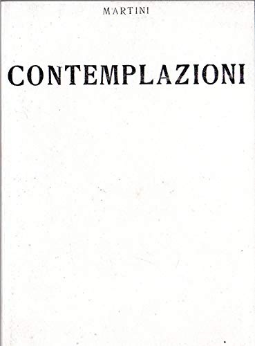 Imagen de archivo de Contemplazioni (rist. anast. 1918) a la venta por libreriauniversitaria.it