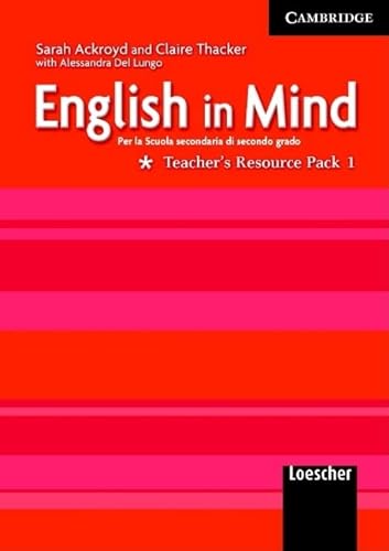 9788884333537: English in mind. Teacher's resource pack. Per le Scuole superiori. Con CD Audio (Vol. 1): Teacher's Resource Pack Italian Edition
