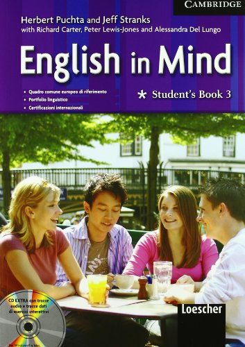 Stock image for English in Mind 3 Student's Book and Workbook with CD/CD ROM Italian Edition for sale by medimops