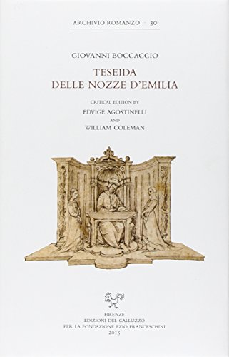 9788884505200: Teseida delle nozze d'Emilia. Ediz. inglese (Archivio romanzo)