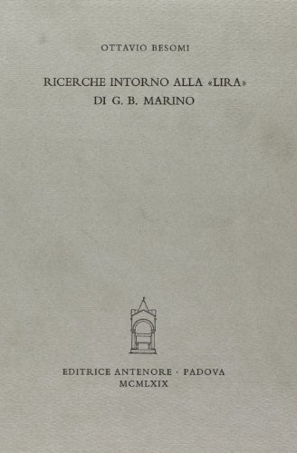 9788884552754: Ricerche intorno alla Lira di G. B. Marino (Miscellanea erudita)