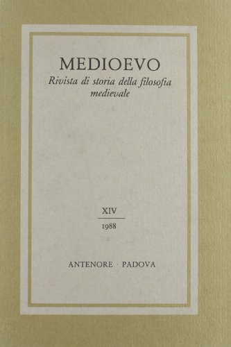 Beispielbild fr Medioevo. Rivista di storia della filosofia medievale (Vol. 14) zum Verkauf von Reuseabook