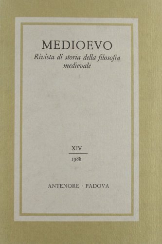 9788884554567: Medioevo. Rivista di storia della filosofia medievale (Vol. 14)
