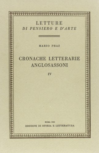 Cronache letterarie anglosassoni vol. 4 (9788884980953) by Unknown Author