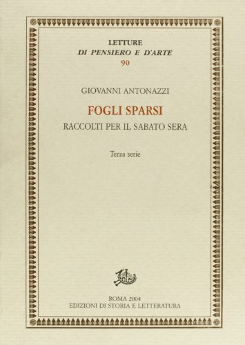 9788884982063: Fogli sparsi raccolti per il sabato sera