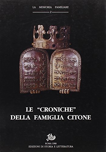 Stock image for Le Croniche della famiglia Citone for sale by libreriauniversitaria.it