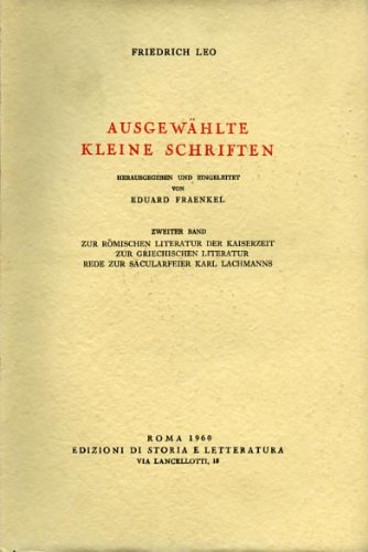 Stock image for Ausgewhlte kleine Schriften for sale by libreriauniversitaria.it
