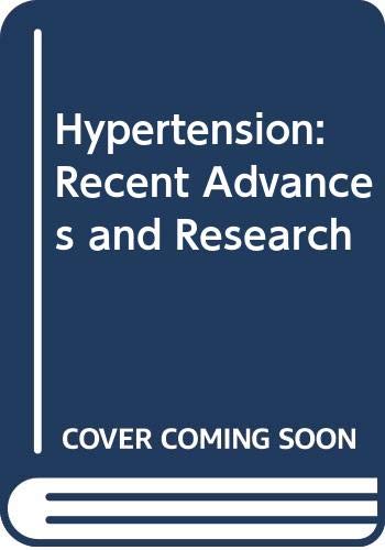 9788885037380: Hypertension: Recent Advances and Research