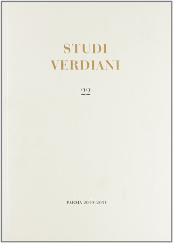 9788885065529: Studi verdiani (Vol. 22)