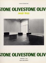 Beispielbild fr Joseph Beuys : Olivestone. Kunsthaus Zrich. zum Verkauf von Antiquariat KAMAS