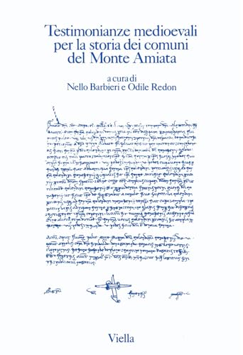 9788885669109: Testimonianze Medioevali Per La Storia Dei Comuni del Monte Amiata: 1 (Testimonianze Medievali)