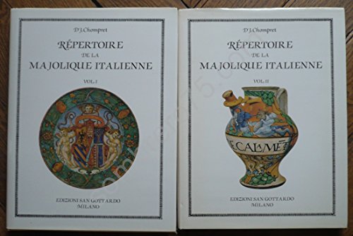 Beispielbild fr Repertoire de la majolique italienne (2 Vols.); (Reprint of the Ed. Paris 1949) zum Verkauf von Thomas Emig