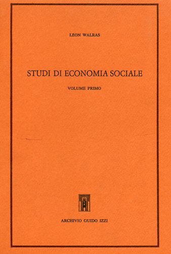 Beispielbild fr Studi di economia sociale vol.1 zum Verkauf von Librodifaccia