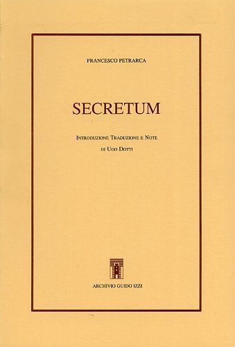 9788885760394: Secretum. Testo latino a fronte