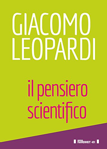 Stock image for GIACOMO LEOPARDI. IL PENSIERO for sale by libreriauniversitaria.it