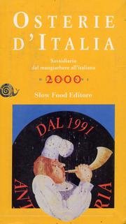 Imagen de archivo de Osterie d'Italia 2000. Sussidiario del mangiarbere all'italiana (Guide) a la venta por medimops