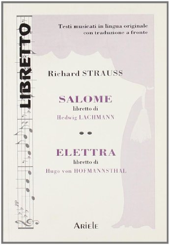 Beispielbild fr Salom-Elettra. Ediz. italiana e tedesca zum Verkauf von Brook Bookstore