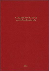 Beispielbild fr Alighiero Boetti: Unpublished Materials (English/Italian) zum Verkauf von Antiquariat UEBUE