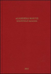 Stock image for Alighiero Boetti: Unpublished Materials (English/Italian) for sale by Antiquariat UEBUE