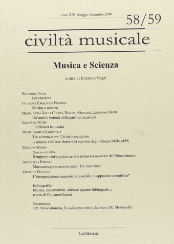 9788887621815: Musica e scienza (Civilt musicale)