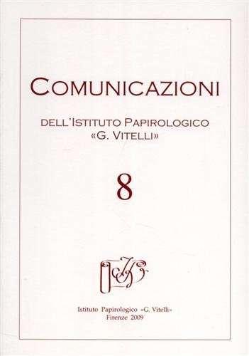 Beispielbild fr Comunicazioni dell'Istituto Papirologico 'G. Vitelli' 8. zum Verkauf von Scrinium Classical Antiquity