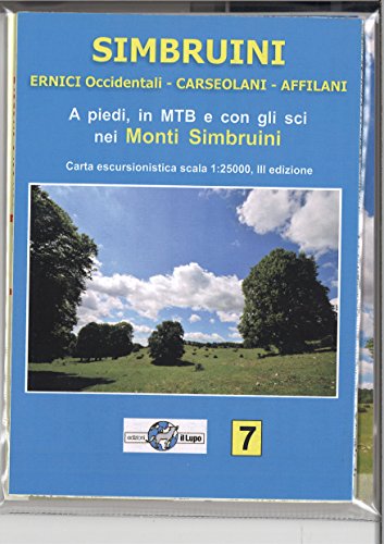 9788888450506: Simbruini, Ernici occidentali, Carseolani, Affilani. Carta escursionistica 1:25.000. Con guida