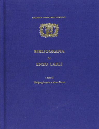 Stock image for Bibliographia Di Enzo Carli for sale by A Good Read
