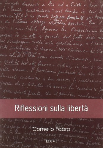 Imagen de archivo de Riflessioni sulla liberta a la venta por The Bookseller