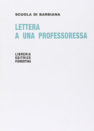 9788889264010: Lettera a una professoressa (Scuola familiare)