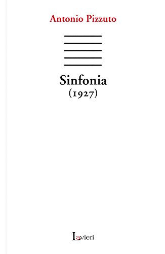 Stock image for ANTONIO PIZZUTO - SINFONIA (19 for sale by libreriauniversitaria.it