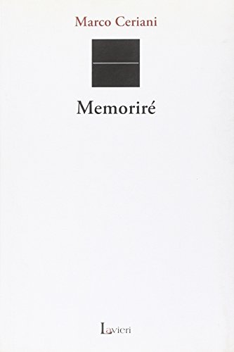 Imagen de archivo de MEMORIRE - MEMORIRE - MEMORI a la venta por libreriauniversitaria.it