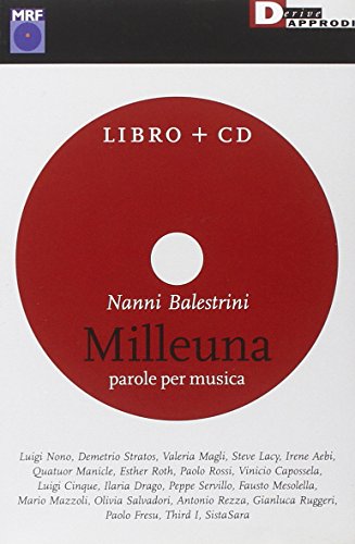 9788889969366: Milleuna. Parole per musica. Con CD Audio