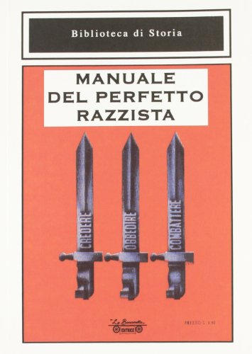 Beispielbild fr Manuale del perfetto razzista. zum Verkauf von libreriauniversitaria.it