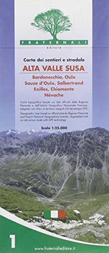 9788890278402: Carta n. 1. Alta valle Susa. Carta dei sentieri e stradale 1:25.000