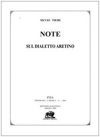 9788890410215: Note sul dialetto aretino